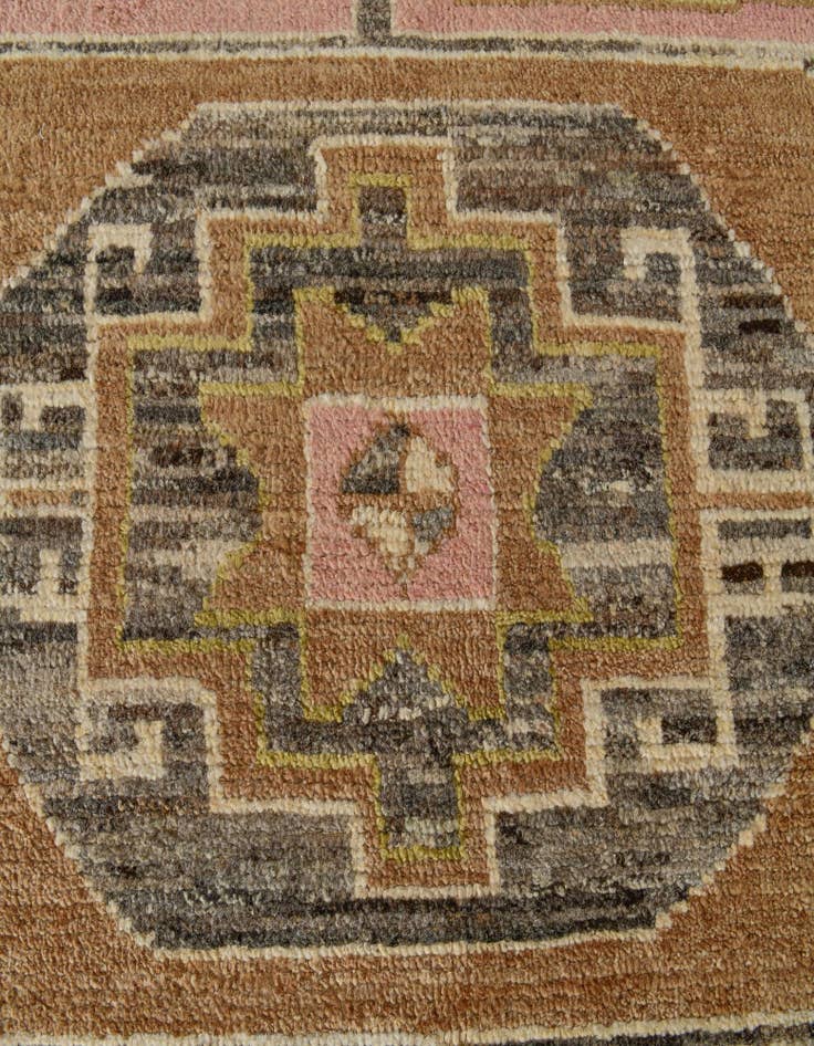 Detail image of 10' 2 x 14' 2 Hand Knotted Oushak Wool Rug