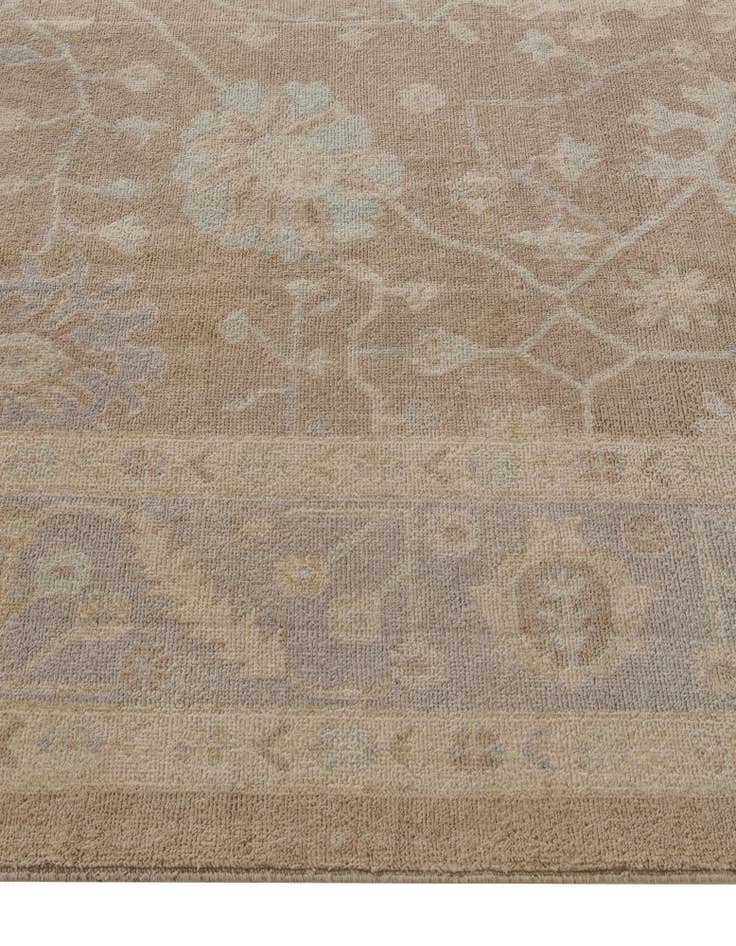 Detail image of 8' 3 x 9' 9 Hand Knotted Oushak Wool Rug