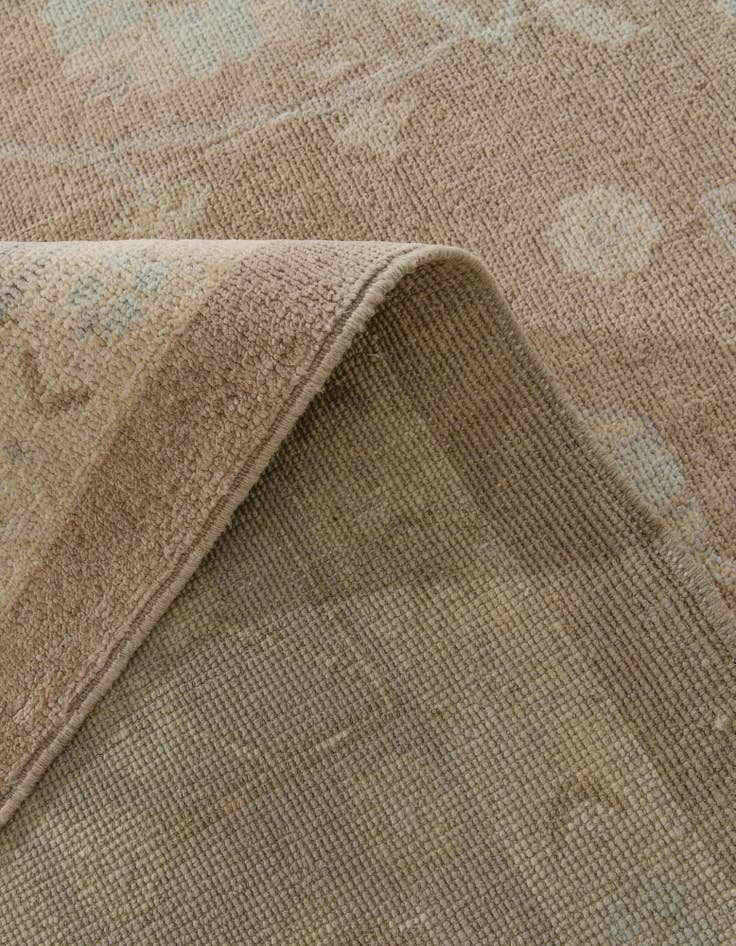 Detail image of 8' 3 x 9' 9 Hand Knotted Oushak Wool Rug