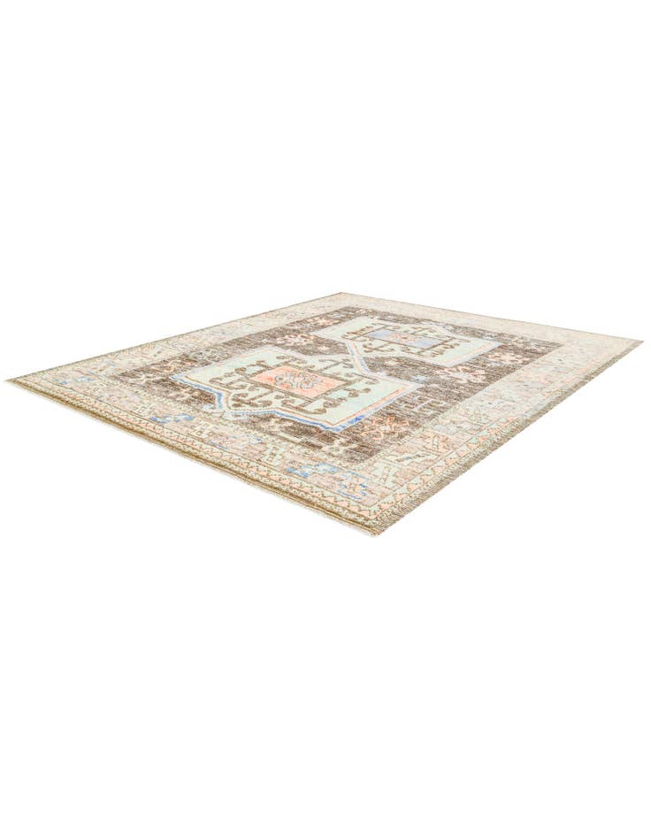 Detail image of 8' 8 x 10' 5 Hand Knotted Oushak Wool Rug