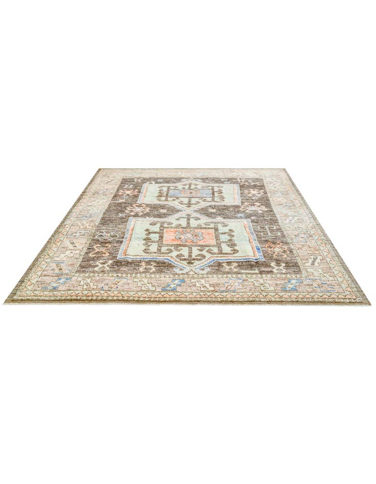 Detail image of 8' 8 x 10' 5 Hand Knotted Oushak Wool Rug