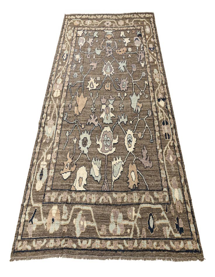 Detail image of  9' x 12' 2  Hand Knotted Oushak Wool Rug