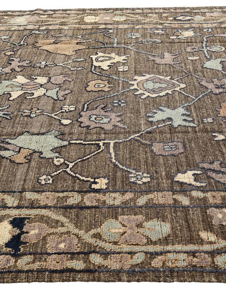 Detail image of  9' x 12' 2  Hand Knotted Oushak Wool Rug