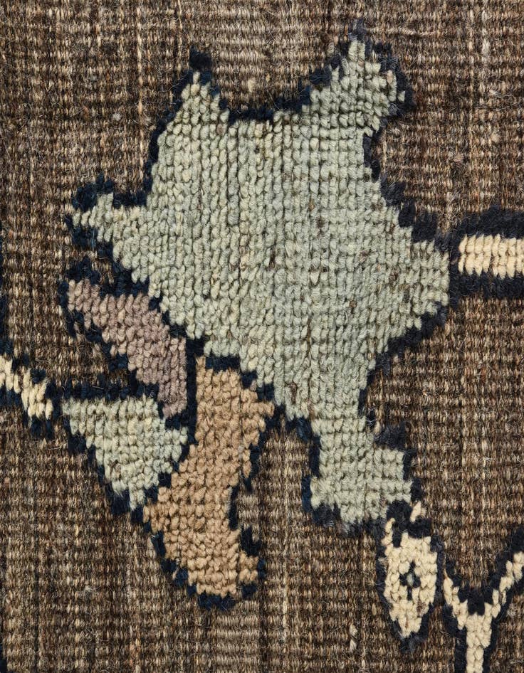 Detail image of  9' x 12' 2  Hand Knotted Oushak Wool Rug