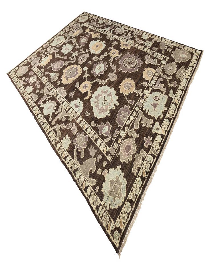 Detail image of  10' 3 x 14' 4  Hand Knotted Oushak Wool Rug