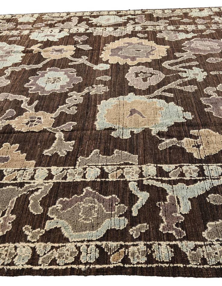 Detail image of  10' 3 x 14' 4  Hand Knotted Oushak Wool Rug