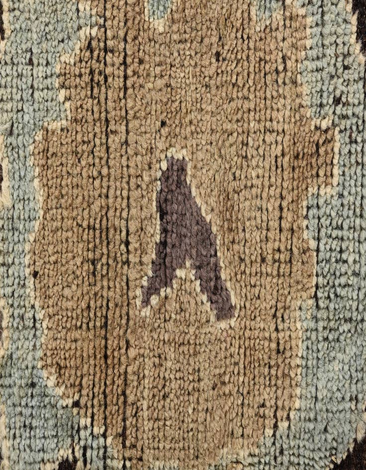 Detail image of  10' 3 x 14' 4  Hand Knotted Oushak Wool Rug