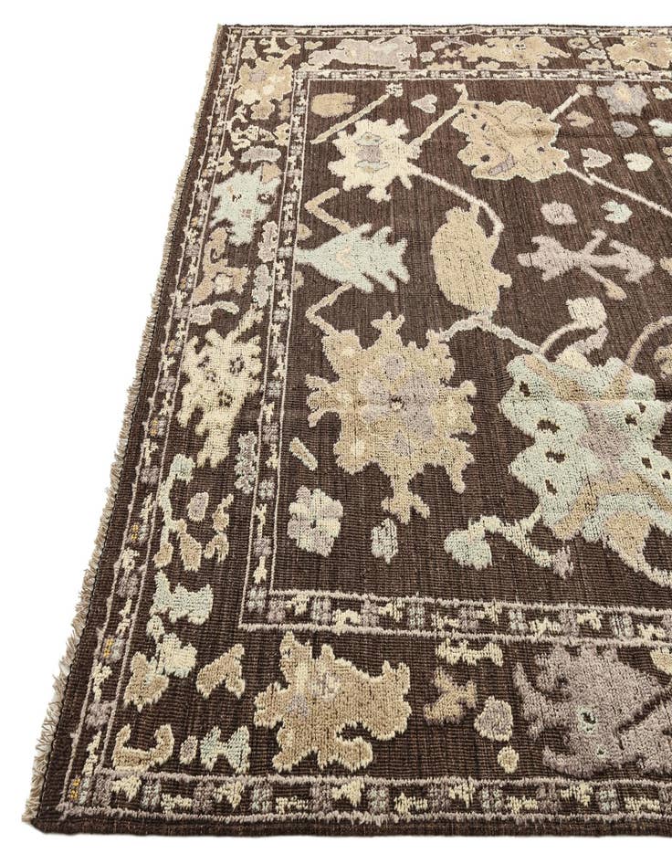 Detail image of  9' 5 x 12' 1  Hand Knotted Oushak Wool Rug