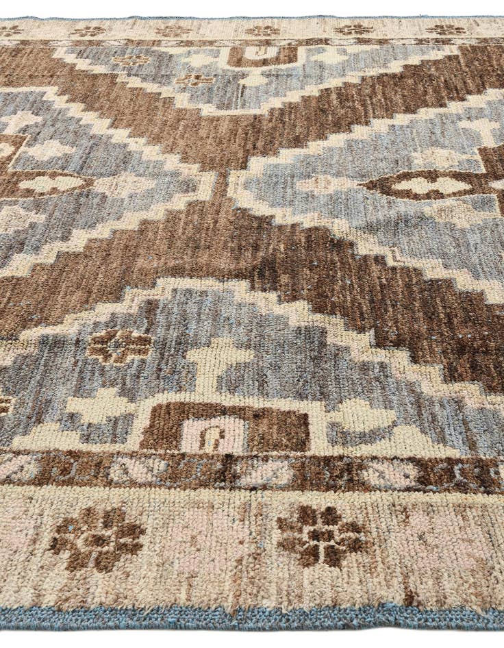 Detail image of  10' x 14' 2  Hand Knotted Oushak Wool Rug