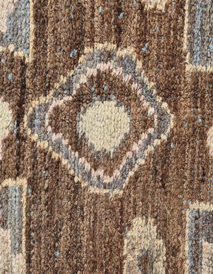 Detail image of  10' x 14' 2  Hand Knotted Oushak Wool Rug