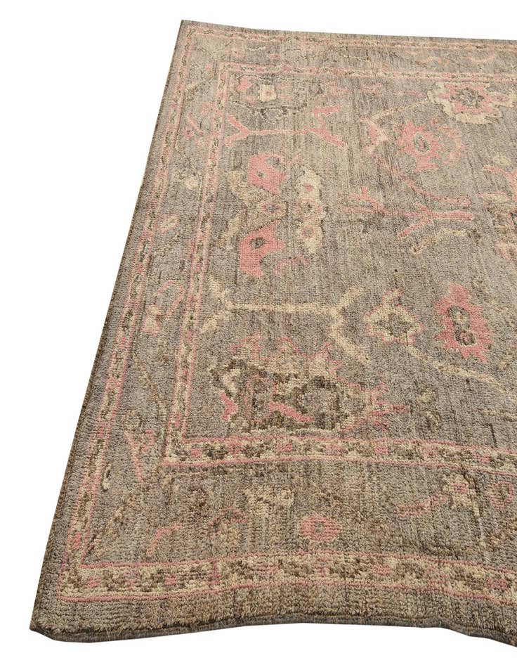 Detail image of  8' 6 x 12' 5  Hand Knotted Oushak Wool Rug