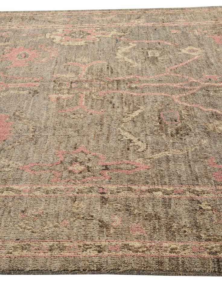 Detail image of  8' 6 x 12' 5  Hand Knotted Oushak Wool Rug