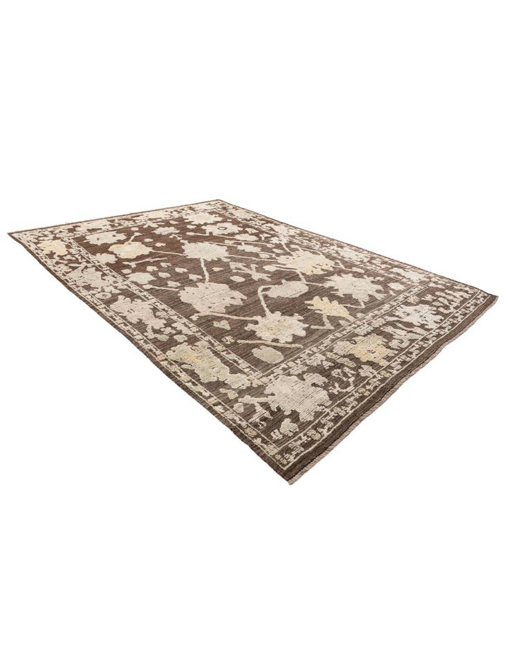 Detail image of  9' x 12' 4  Hand Knotted Oushak Wool Rug