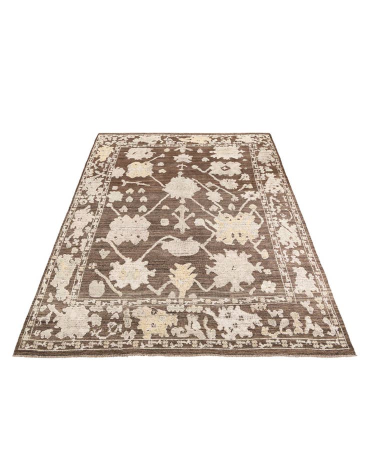 Detail image of  9' x 12' 4  Hand Knotted Oushak Wool Rug