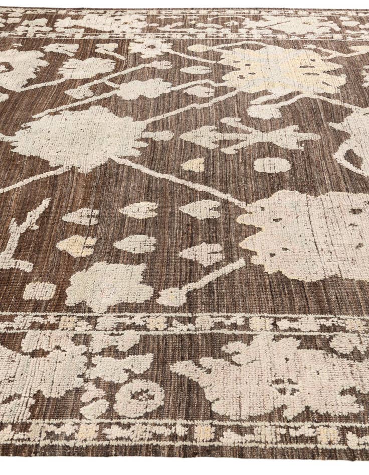Detail image of  9' x 12' 4  Hand Knotted Oushak Wool Rug