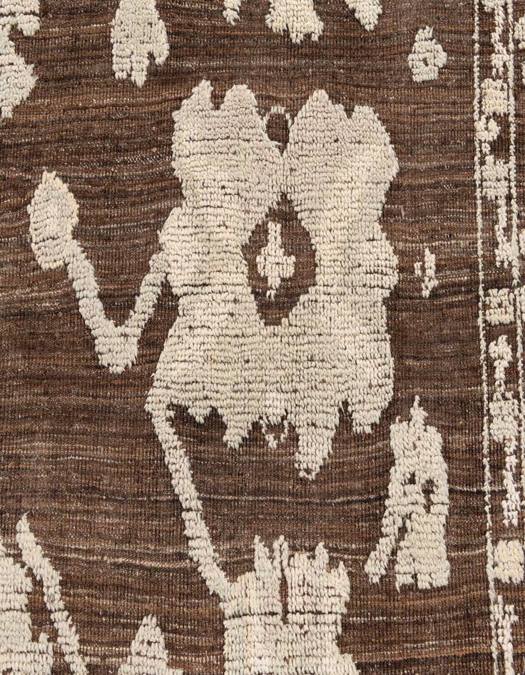 Detail image of  9' x 12' 4  Hand Knotted Oushak Wool Rug