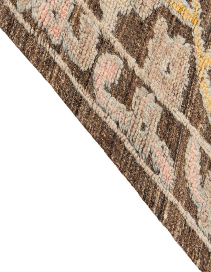 Detail image of  9' 2 x 12'  Hand Knotted Oushak Wool Rug