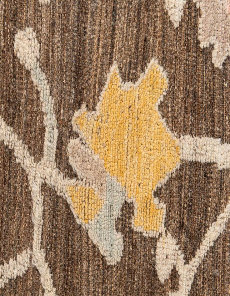 Detail image of  9' 2 x 12'  Hand Knotted Oushak Wool Rug