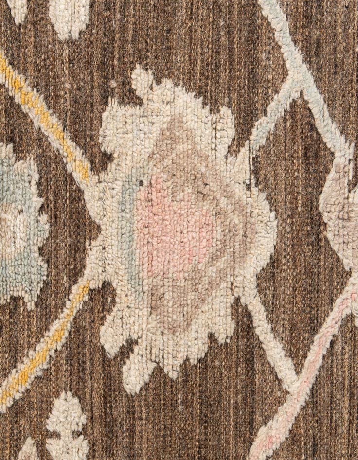 Detail image of  9' 2 x 12'  Hand Knotted Oushak Wool Rug