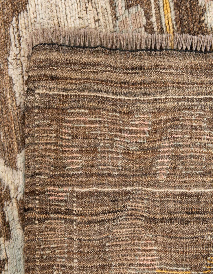 Detail image of  9' 2 x 12'  Hand Knotted Oushak Wool Rug