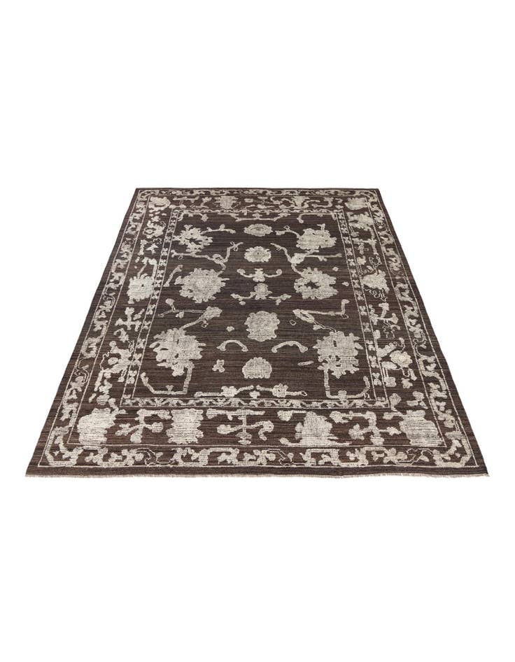 Detail image of  9' 4 x 12' 2  Hand Knotted Oushak Wool Rug