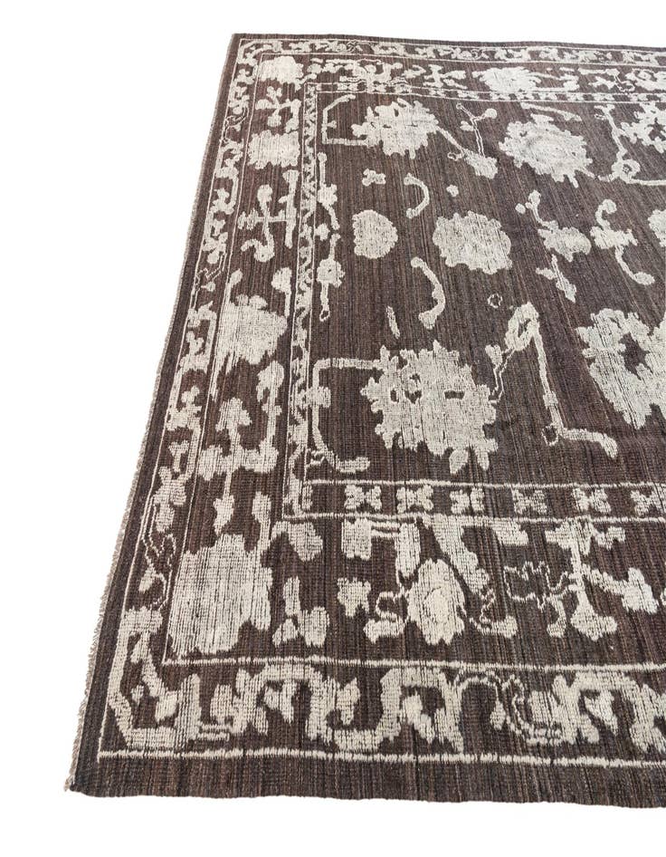 Detail image of  9' 4 x 12' 2  Hand Knotted Oushak Wool Rug