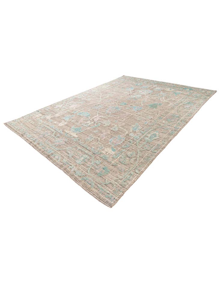 Detail image of  8' 10 x 12' 3  Hand Knotted Oushak Wool Rug