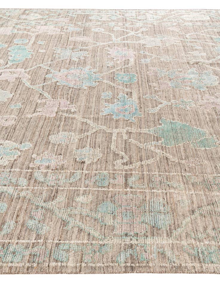Detail image of  8' 10 x 12' 3  Hand Knotted Oushak Wool Rug