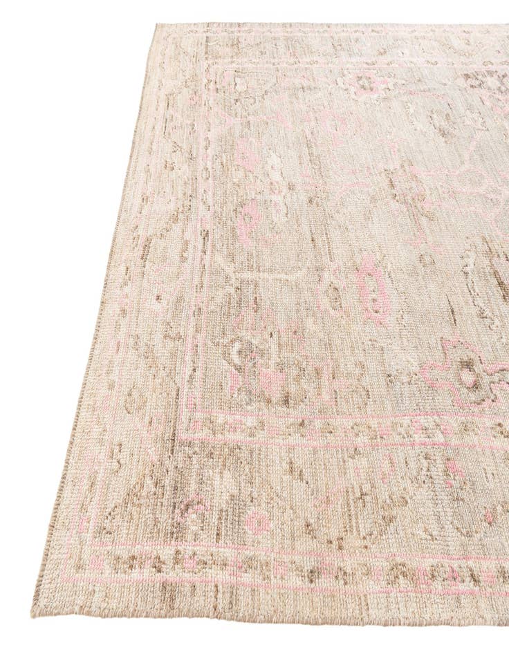 Detail image of  8' 2 x 10'  Hand Knotted Oushak Wool Rug
