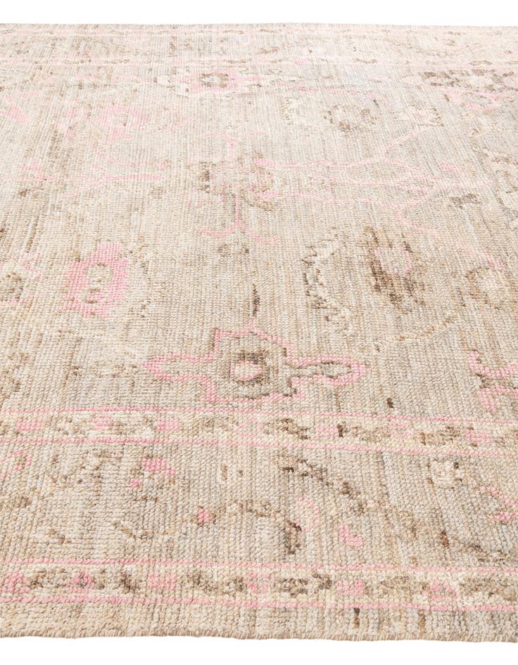 Detail image of  8' 2 x 10'  Hand Knotted Oushak Wool Rug