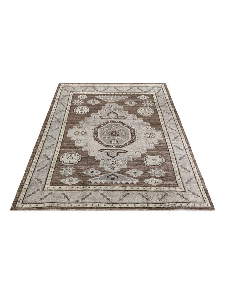 Detail image of  8' 5 x 10' 7  Hand Knotted Oushak Wool Rug