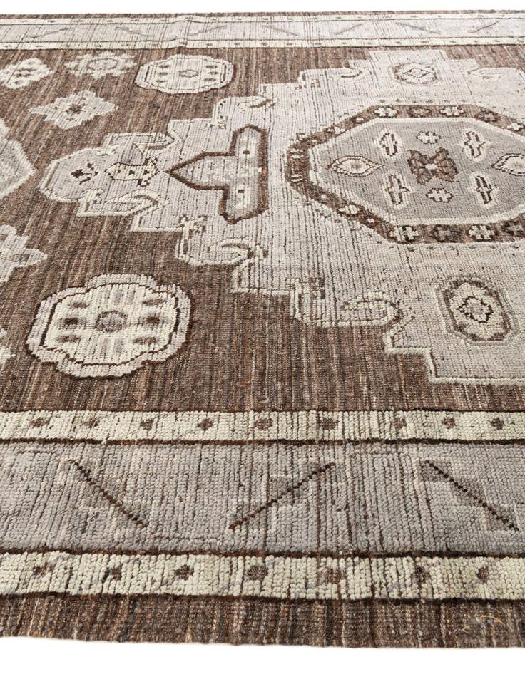Detail image of  8' 5 x 10' 7  Hand Knotted Oushak Wool Rug