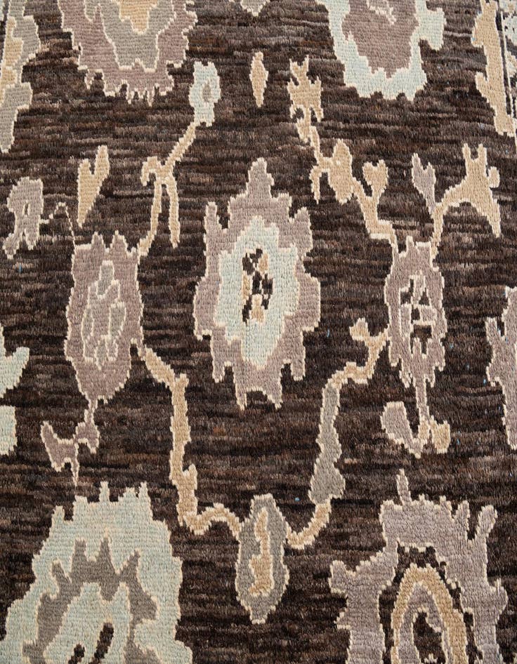 Detail image of  9' x 12'  Hand Knotted Oushak Wool Rug
