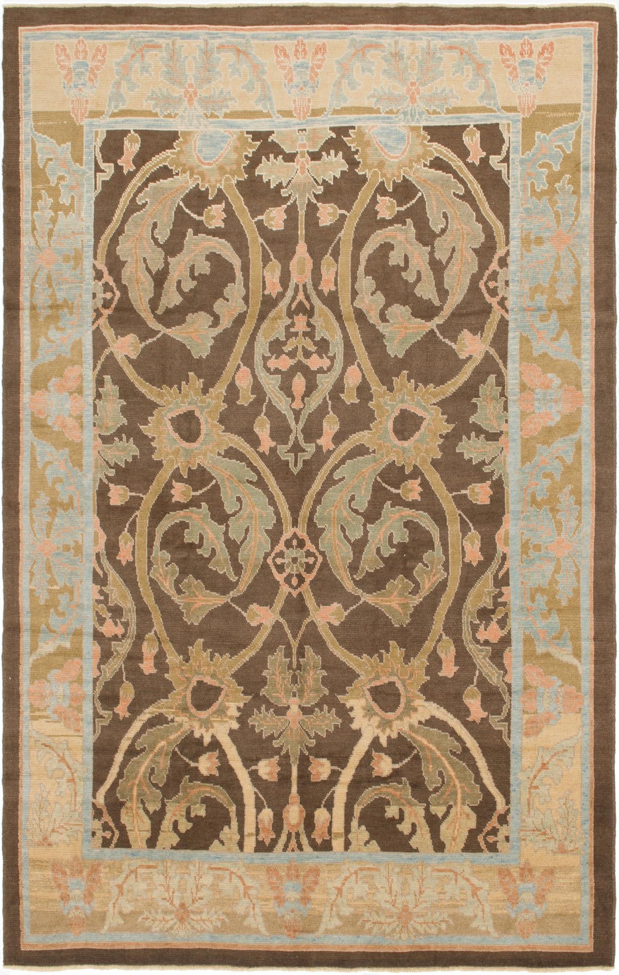 9' 7 x 15' 2  Hand Knotted Oushak Wool Rug