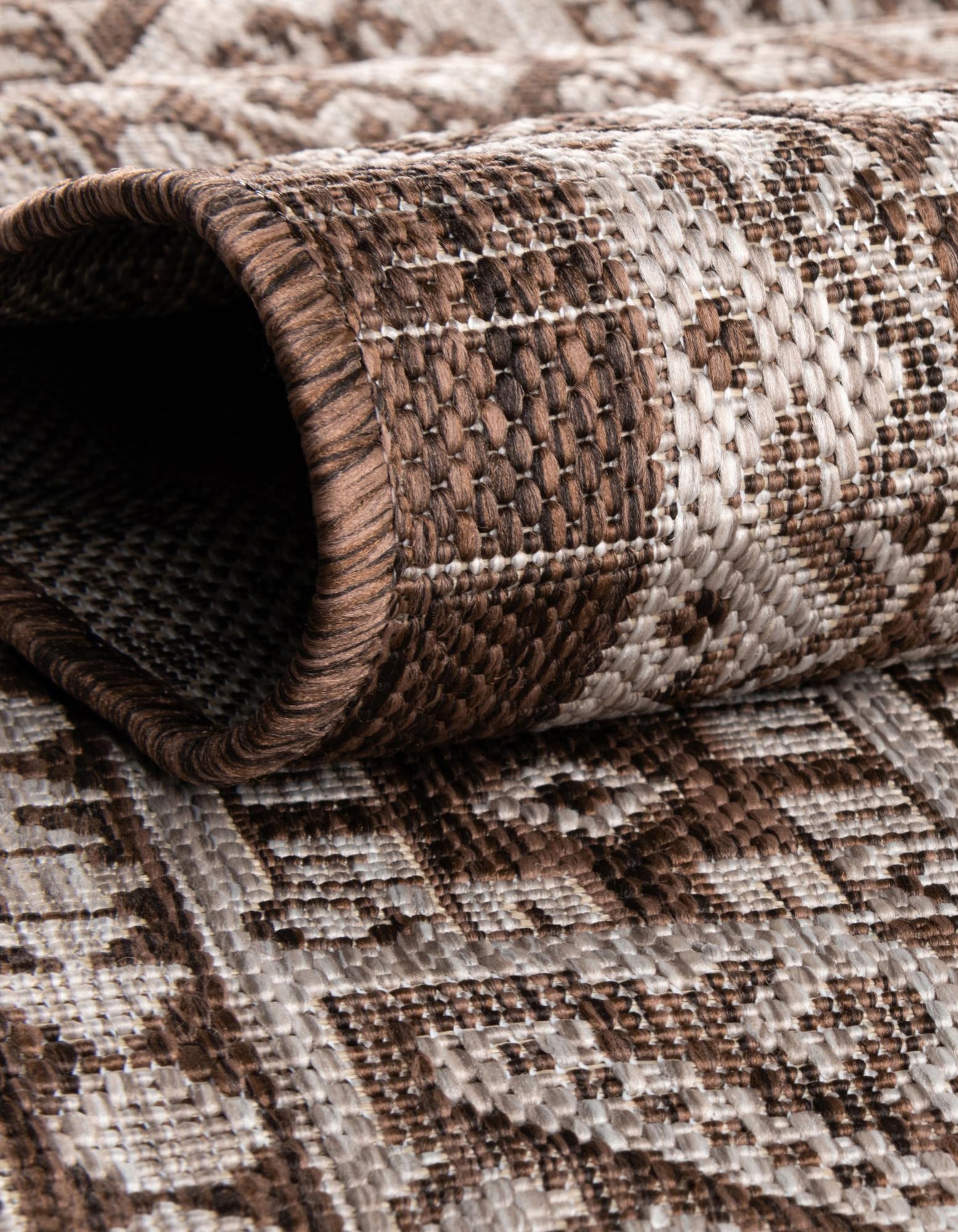 Brown 5' 3 x 7' 10 Aztec Indoor / Outdoor Rug | Rugs.com