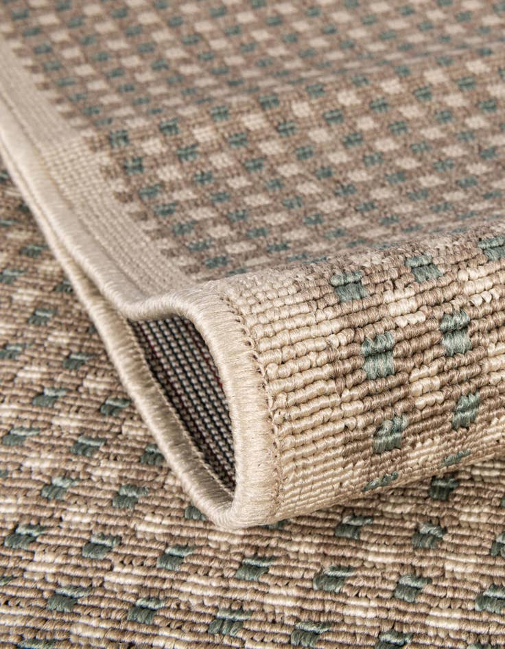 Detail image of  4' x 6'  Washable Border Indoor / Outdoor Rug