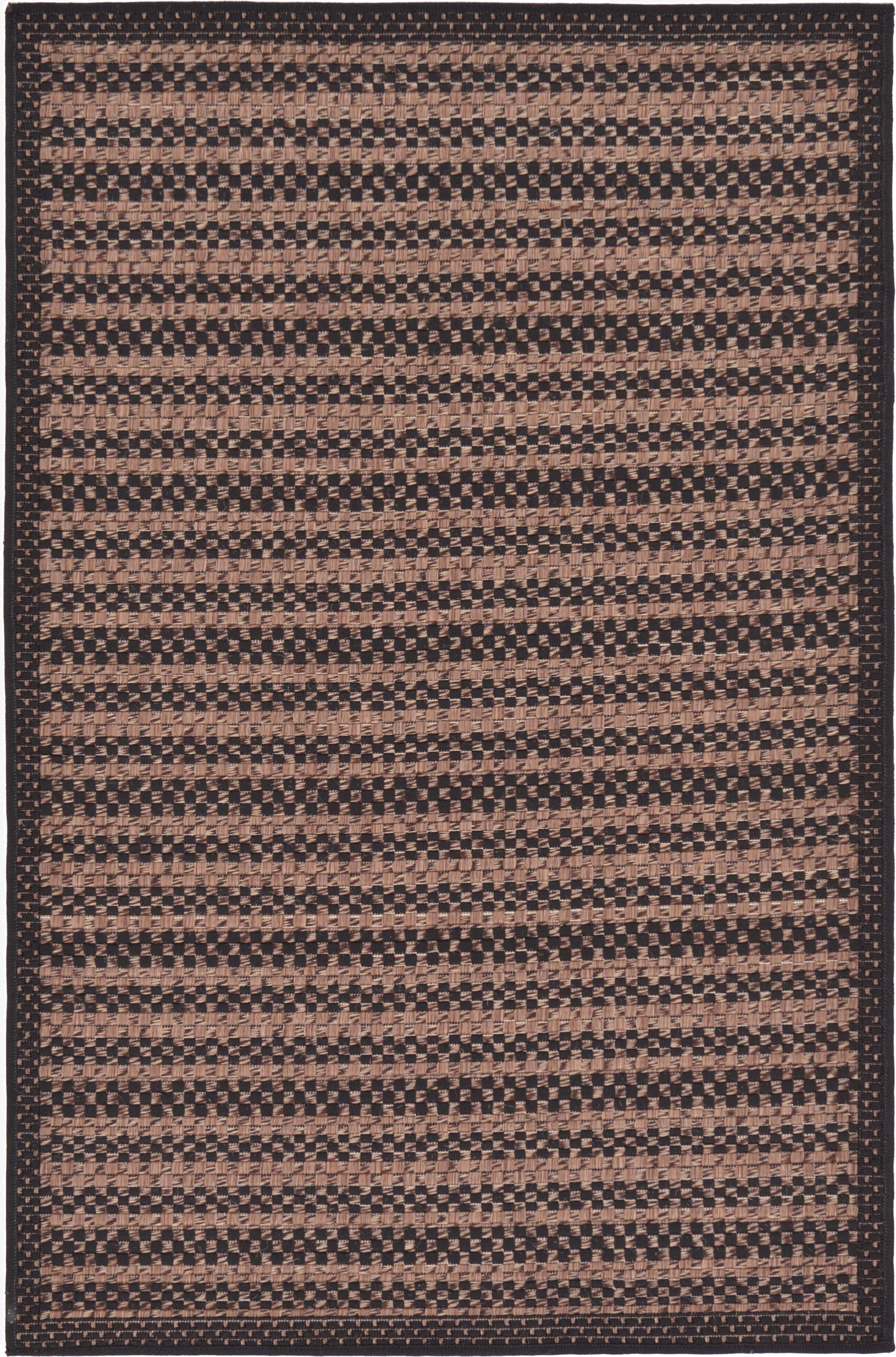  3' 3 x 5'  Washable Border Indoor / Outdoor Rug