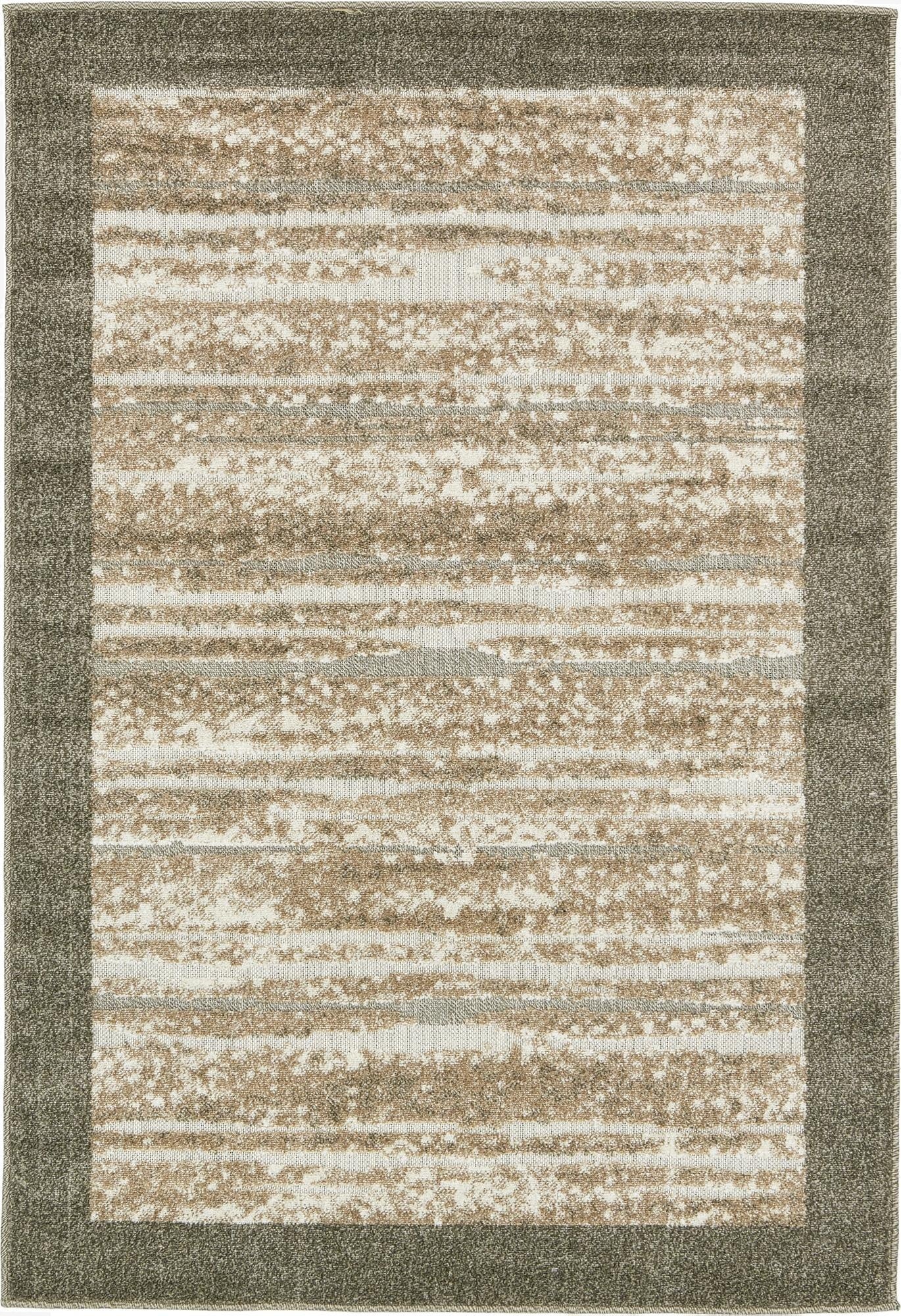  4' x 6'  Washable Border Indoor / Outdoor Rug