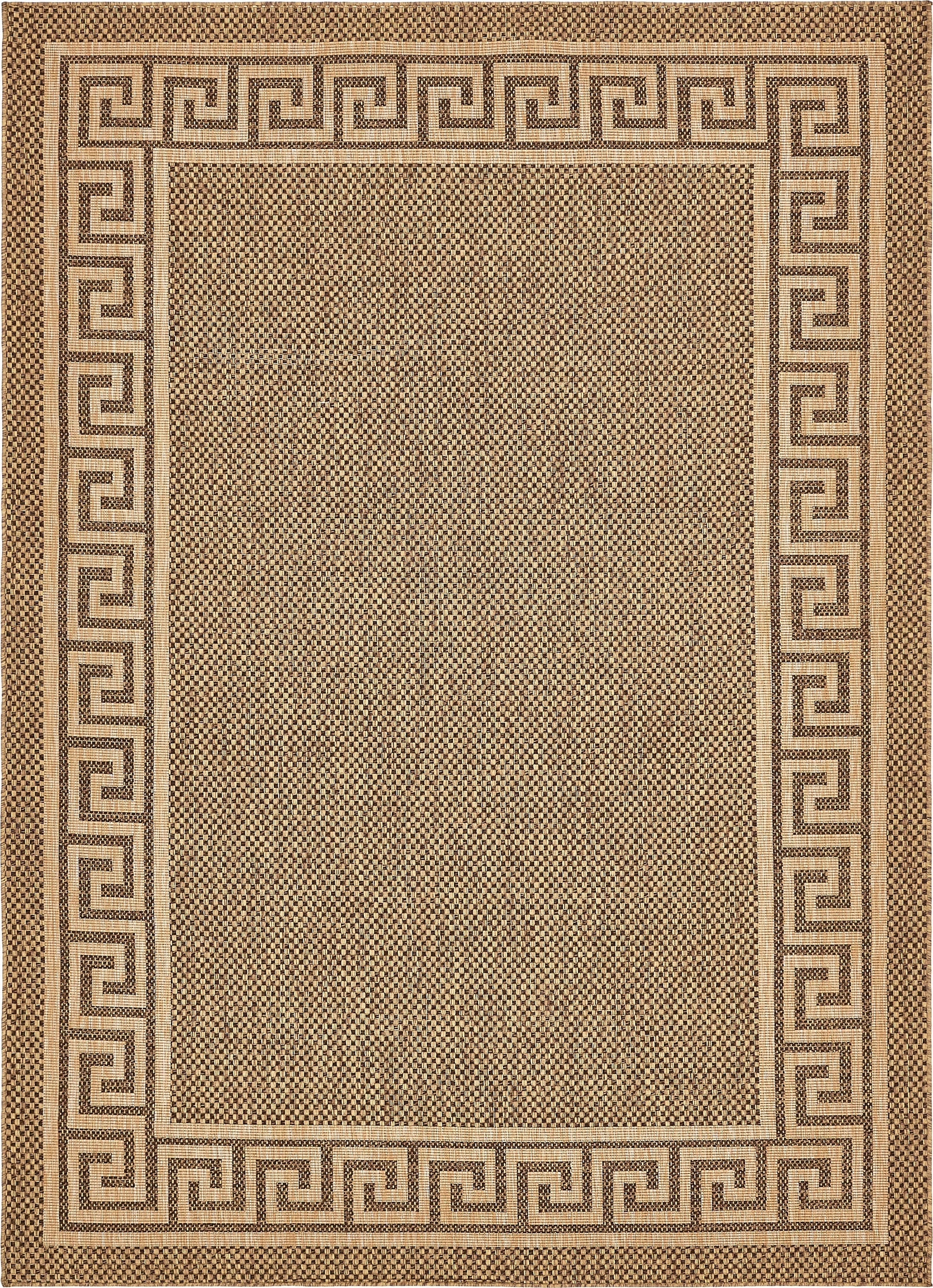  8' x 11' 4  Washable Border Indoor / Outdoor Rug