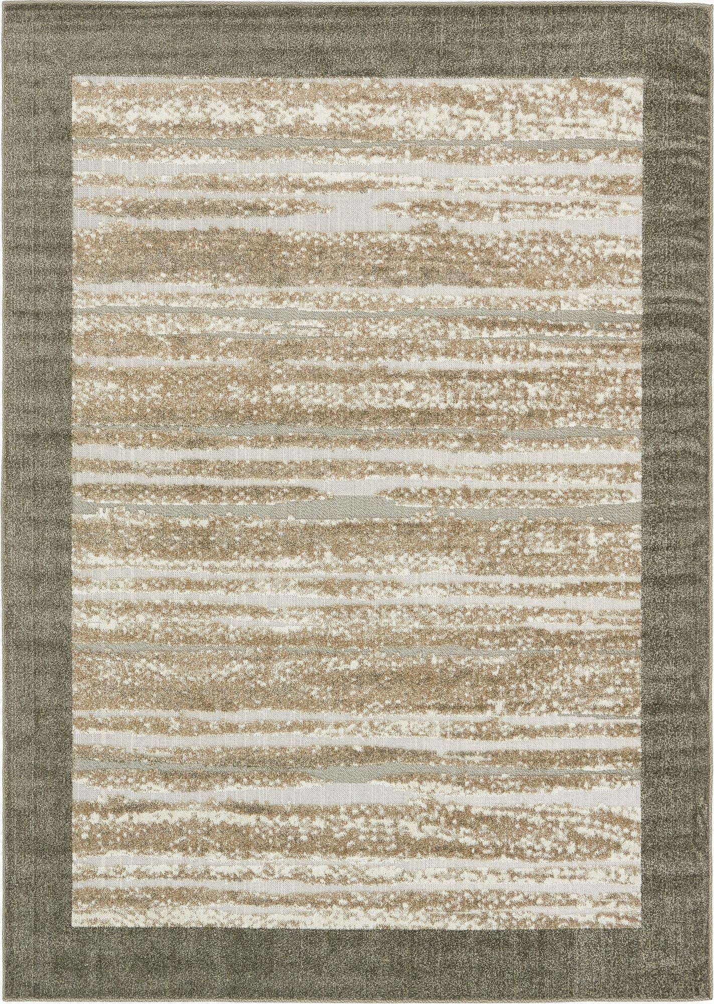  7' x 10'  Washable Border Indoor / Outdoor Rug