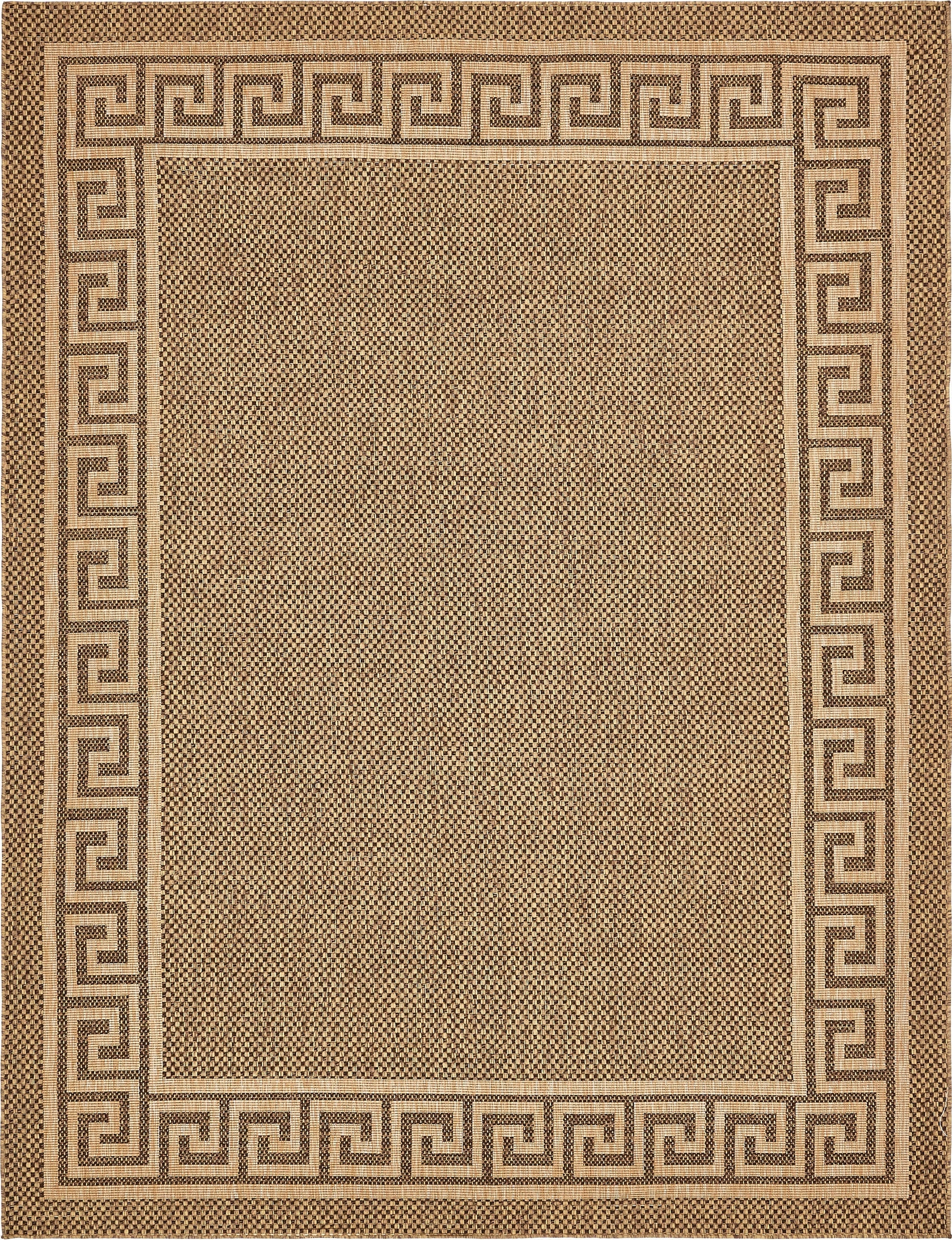  9' x 12' 2  Washable Border Indoor / Outdoor Rug