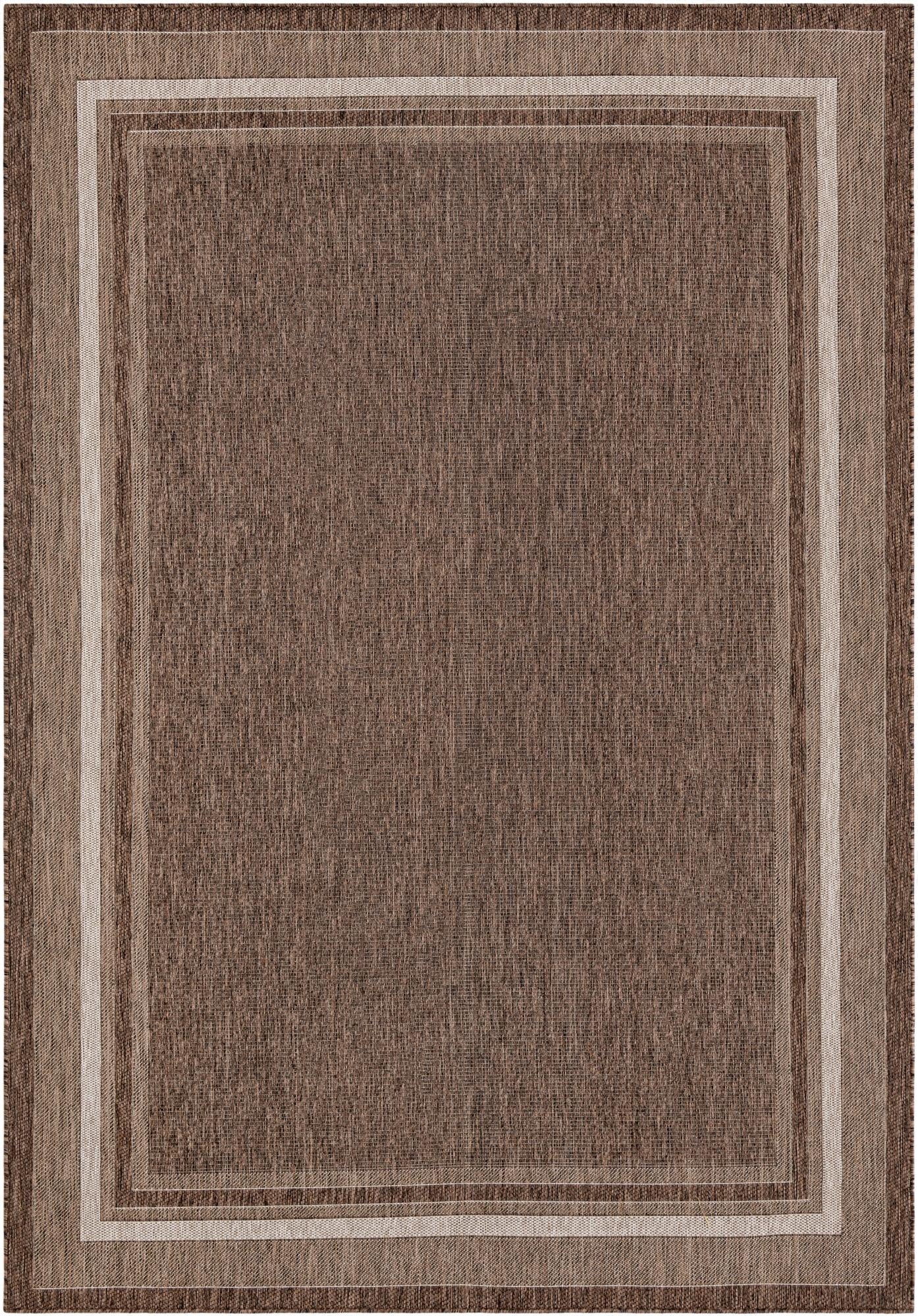  7' 10 x 11'  Washable Border Indoor / Outdoor Rug