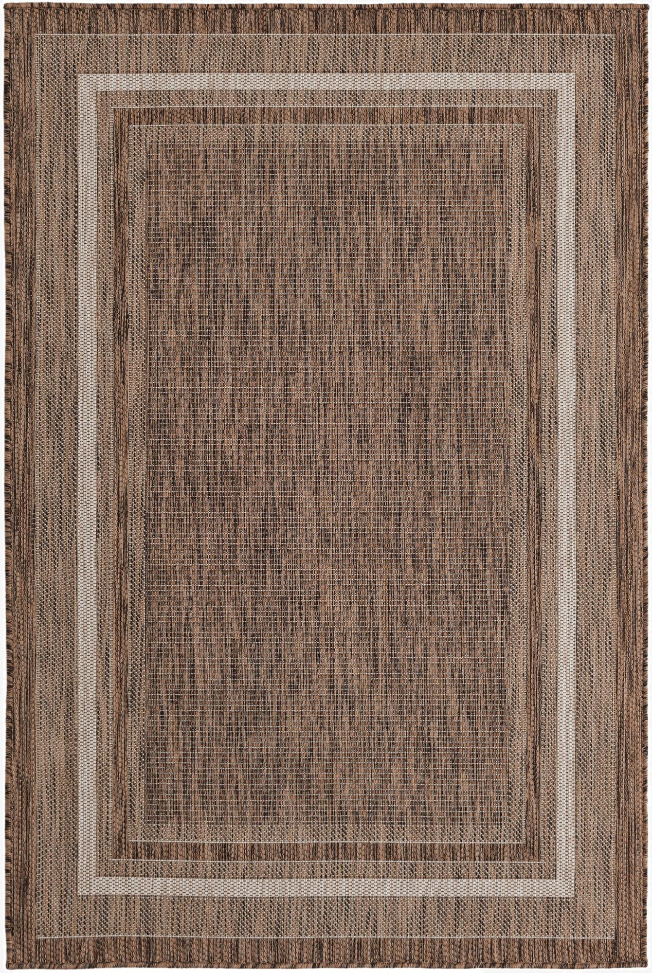  4' x 6'  Washable Border Indoor / Outdoor Rug