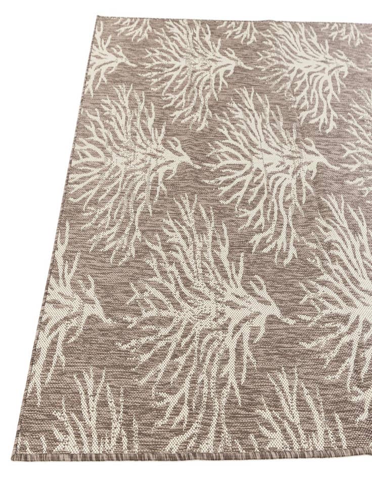 Detail image of  5' 3 x 7' 8  Washable Botanical Indoor / Outdoor Rug