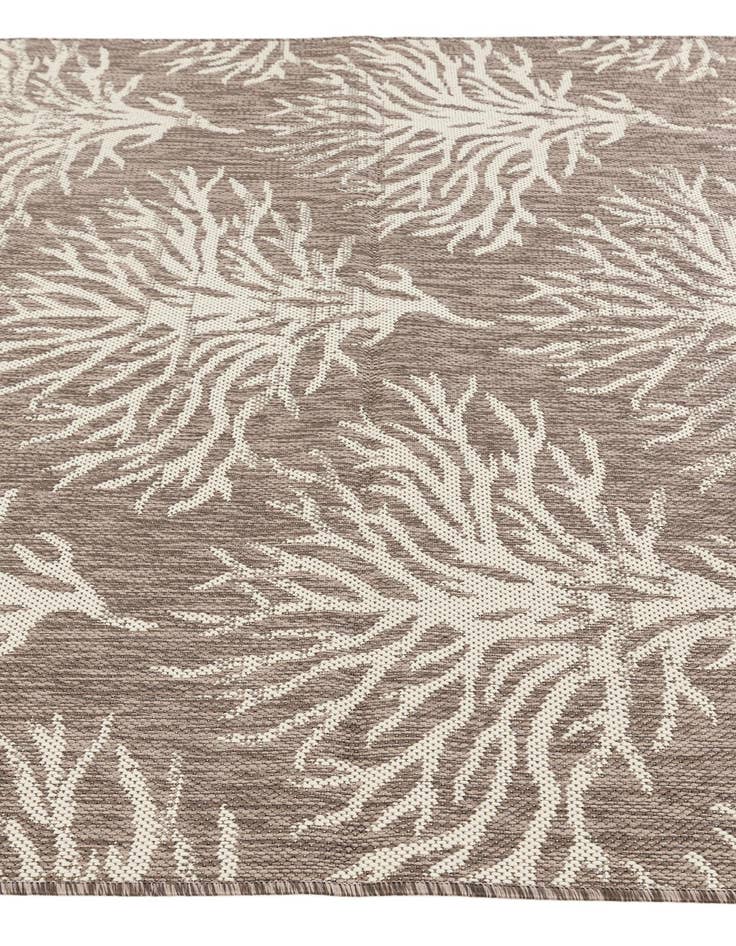 Detail image of  5' 3 x 7' 8  Washable Botanical Indoor / Outdoor Rug