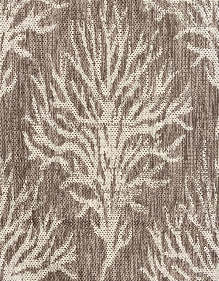 Detail image of  5' 3 x 7' 8  Washable Botanical Indoor / Outdoor Rug