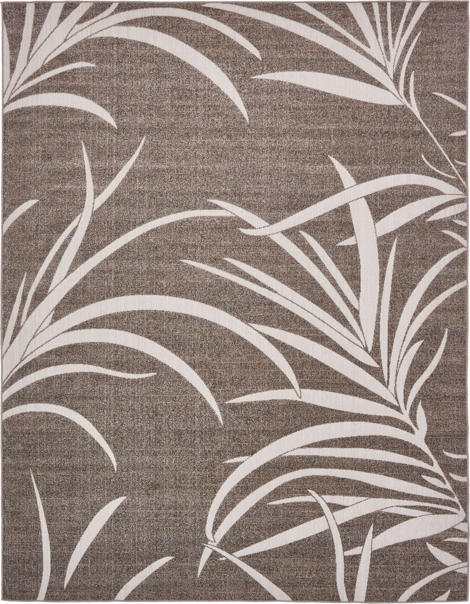 Primary image  9' x 12' 2  Washable Botanical Indoor / Outdoor Rug