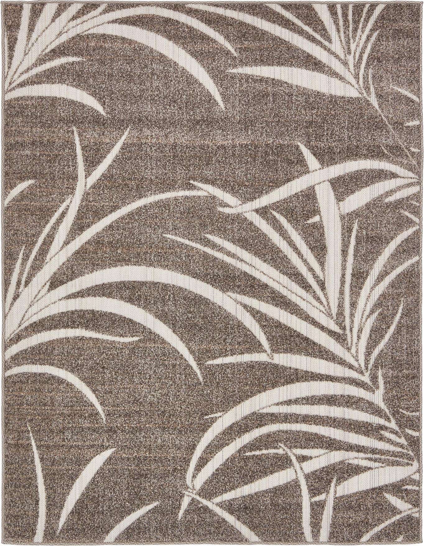 Primary image  4' x 6'  Washable Botanical Indoor / Outdoor Rug