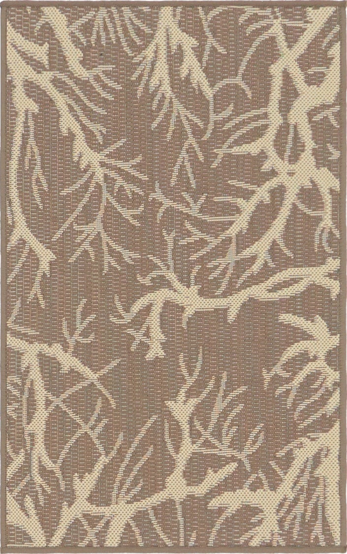  2' x 3'  Washable Botanical Indoor / Outdoor Rug