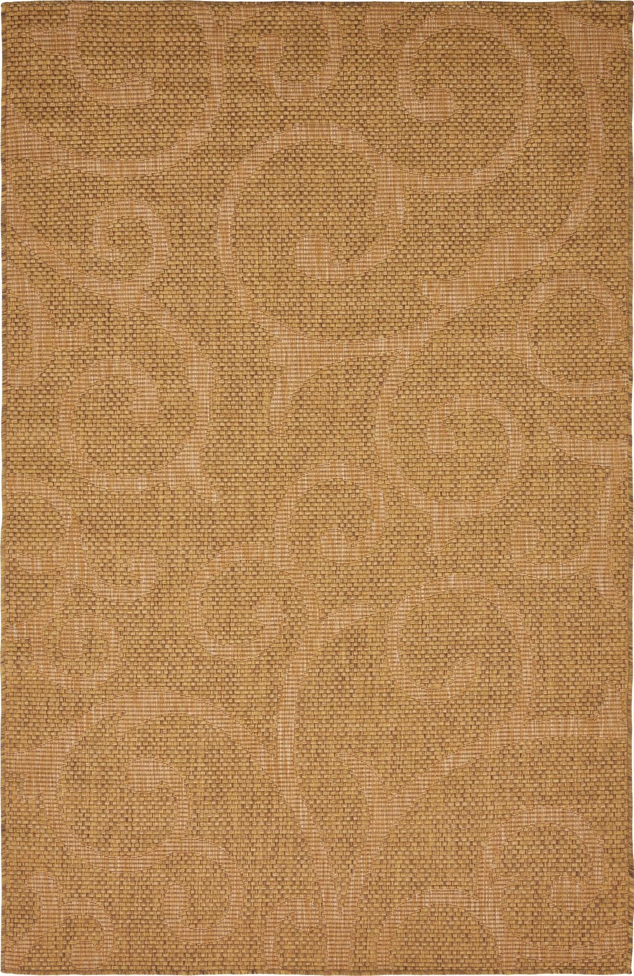  5' x 8'  Washable Botanical Indoor / Outdoor Rug